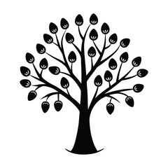 easter tree silhouette