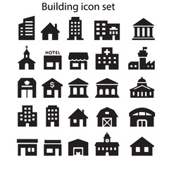 set of houses icons