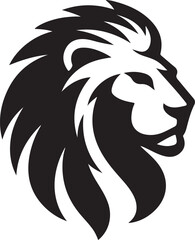 lion head logo silhouette