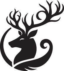 deer silhouette vector illustration