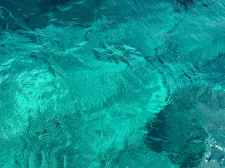Amazing blue ocean clear water.