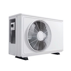 Fabulous White Heat Pump isolated on transparent background