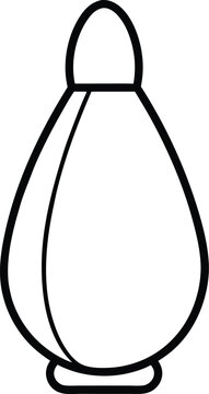 black outline perfume bottle design clip art preview