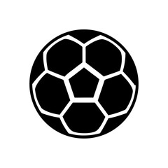 Fototapeta premium Soccer Ball Icon Vector in Flat and Clean Isolated Look