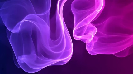 Abstract flowing light trail on gradient purple and pink background design. - Powered by Adobe