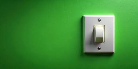 Switch Turning On Green Background, electrical element, lighting,  electrical element