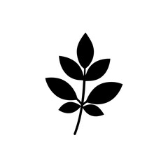 Thyme Leaf Icon Vector with Flat and Clean Isolated Look