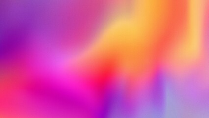Gradient pink and yellow abstract background with grainy texture
