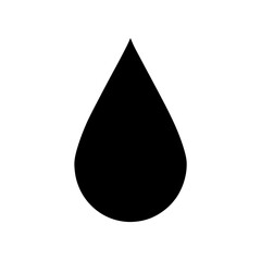 Water Drop Icon Vector with Flat and Clean Isolated Style