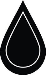 Water Drop Icon Vector in Flat and Clean Isolated Design