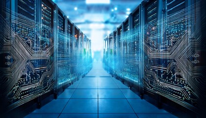 circuit board and data processing over computer servers