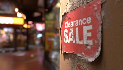Retail clearance sale 3d model tech showcase urban environment worn-out textures close-up view