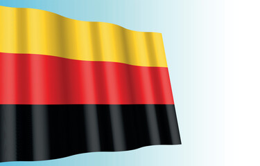 Realistic vector waving Germany flag