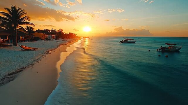 magical town of tulum ruins by the sea video