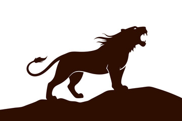 Stunning Lion Face Design Featuring  and Black Mane Highlights