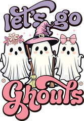 Let's go Ghouls t-shirt design
