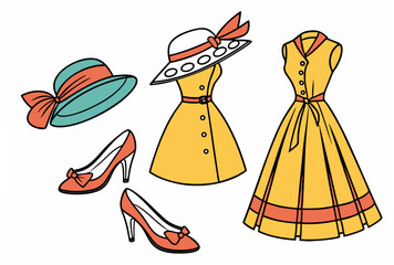 --retro-vector-set-of-1960s-fashion-items--dresses