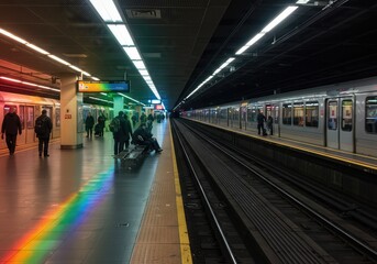 Transportation Station Multiple Parallel Dimensions Reality Travel Hub