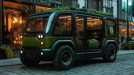 Electric farm truck designed with sustainable materials