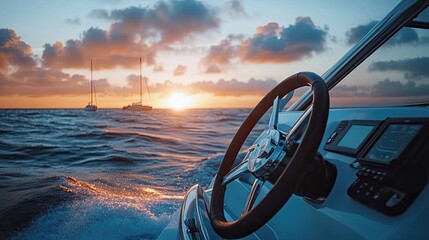 Electric marine vehicles with green energy emissions dashboard