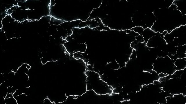 Blitze am schwarzem Nachthimmel