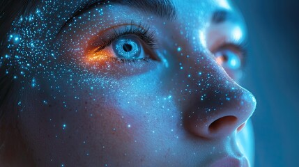 Emotional AI expressing feelings through facial features