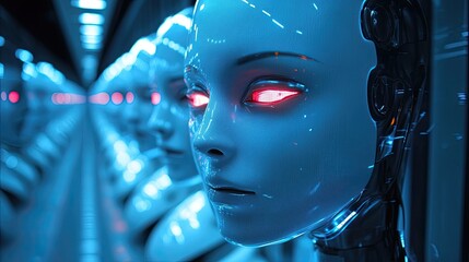 Employee reviews are done by robots reading facial microexpressions.