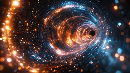 Energy field distortion in a particle collider