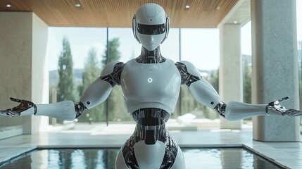Equilibrium-focused AI simulating balance in humanoid avatars