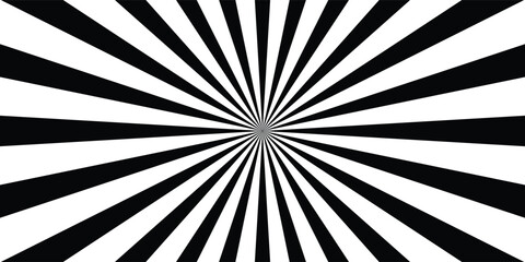 White and black ray burst style background