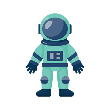 Astronaut Spacesuit Vector Illustration Space Explorer