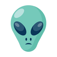 Alien Head Vector Illustration Extraterrestrial Being