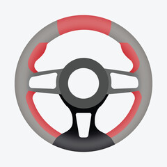 Car Steering Wheel Icon Set – Handheld and Isolated Vector Symbols for Vehicles, vector illustration.