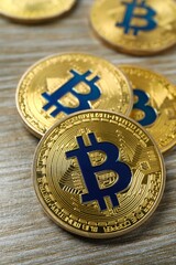 Bitcoin and cryptocurrency investment concept. Electronic decentralized money concept