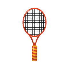 Tennis Racket Vector Illustration Sport and Court Game