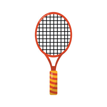 Tennis Racket Vector Illustration Sport and Court Game