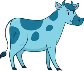 Obraz premium vector illustration of a cartoon giraffe