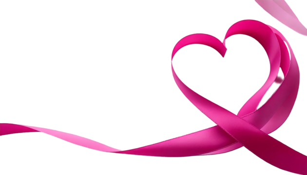 Happy mother's day 3d realistic background illustration with pink heart shaped ribbon