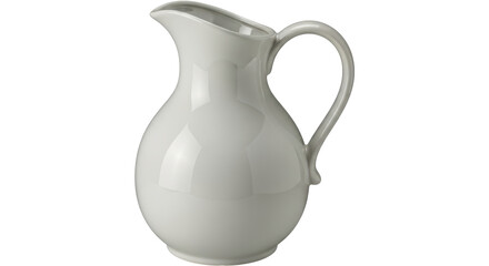 Isolated Creamy White Pitcher