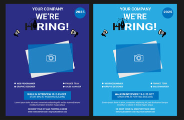 WebWe are hiring job social media posts, ads banner template, Job job vacancy square flyer or web banner Template design.We are hiring design vector for vacant sign Job hiring poster, social media.