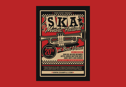 Ska Music Concert Flyer