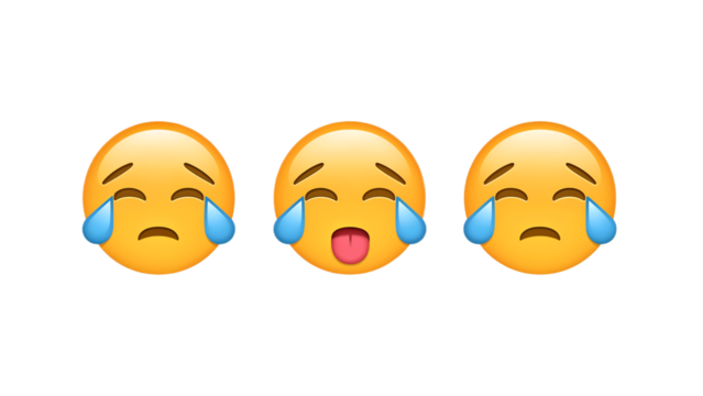 Crying Emoji Faces A Collection of Sad and Funny Emoticons