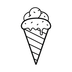 ice cream cone vector dessert sweet treat graphic