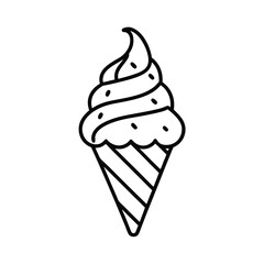 ice cream cone vector dessert sweet treat graphic