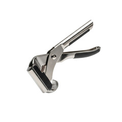 Fabric corner turner tool, floating in mid air on a solid white background