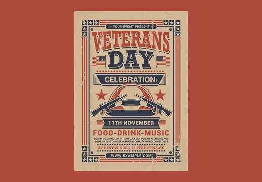 Veterans Day Flyer Template