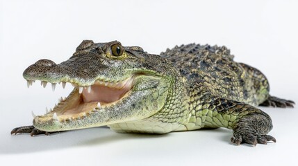 Close-up of a young crocodile