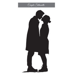 couple silhouette vector set