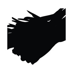 Blackandwhite Silhouette Fresh Green Onion Bunch Isolated Black Background onions