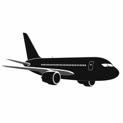 airplane on white background